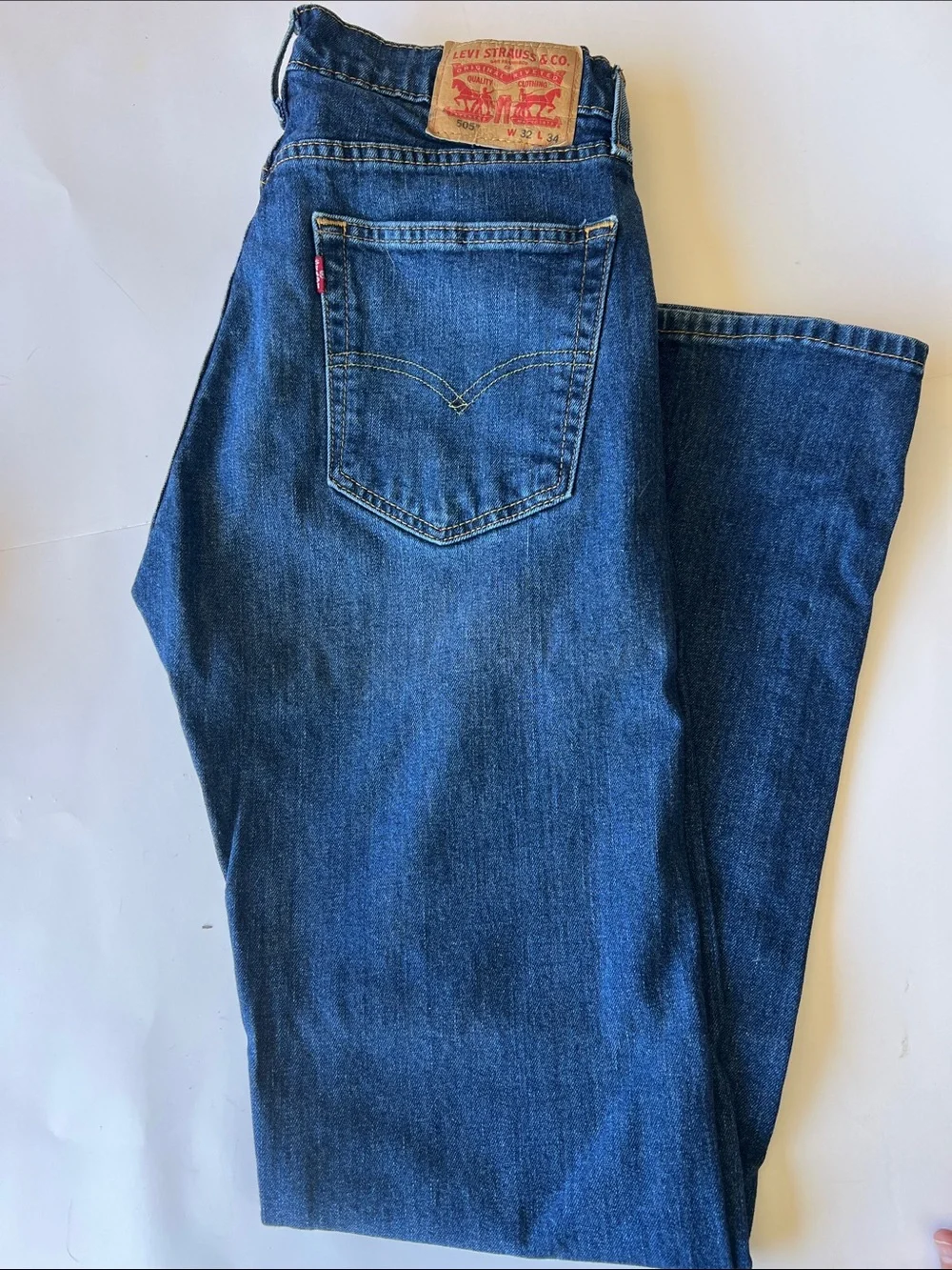 Levi's Indigo Blue Straight-Leg Denim Jeans